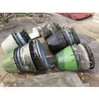 #37  Antique large enamel cauldrons