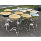 Antique metal wash stands with bowls