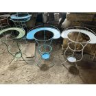 Antique metal wash stands with bowls