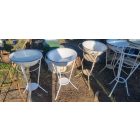 Antique metal wash stands with bowls