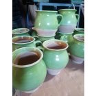 Image-18  Ceramic Jars With Handle, Assorted Colours (20 cm tall)