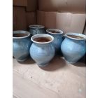 Image-18  Ceramic Jars With Handle, Assorted Colours (20 cm tall)