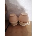 Image-18  Ceramic Jars With Handle, Assorted Colours (20 cm tall)