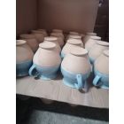 Image-18  Ceramic Jars With Handle, Assorted Colours (20 cm tall)