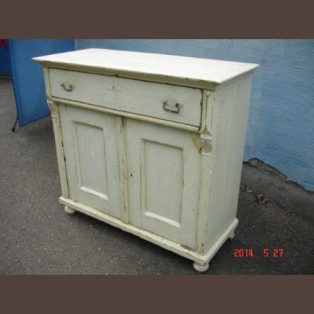 Country pine base cabinet /original paint, finished product