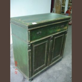   Country pine base cabinet /original paint, finished condition