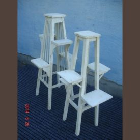   Country pine plant-stands /original paint finished products 2 pcs