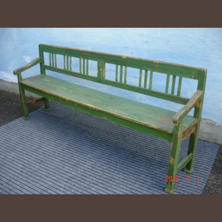 Country pine bench / original paint, finished condition
